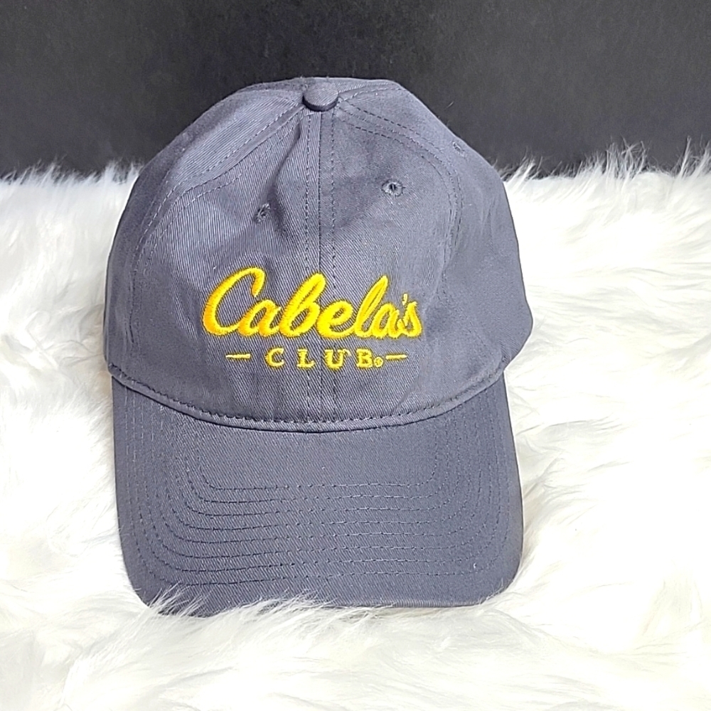 CABELA'S Embroidered Gray and Gold Baseball Hat OS